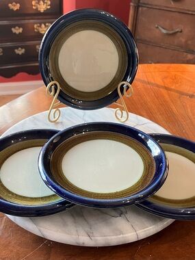 Set of 8 Rörstrand Elisabeth Stoneware 4 Plates/4 Bowls Marianne Westman Sweden